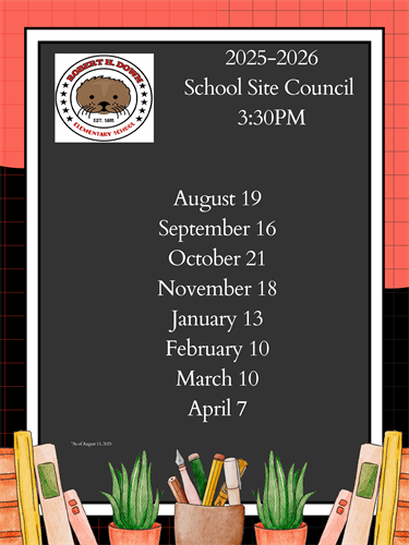School Site Council Meeting 2025 to 2026